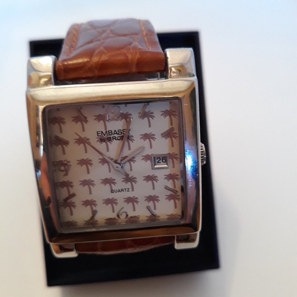 Men's Embassy palm tree watch